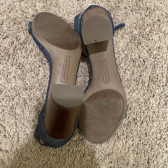 audrey brooke heel sandals size 7 - Picture 2 of 5